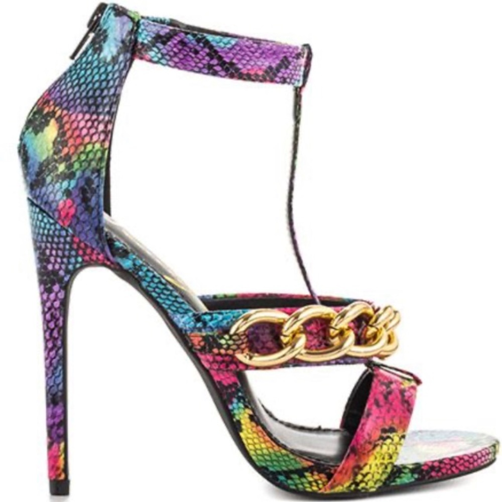 Steve Madden Stag Multi Snake Print With Chain - image 1
